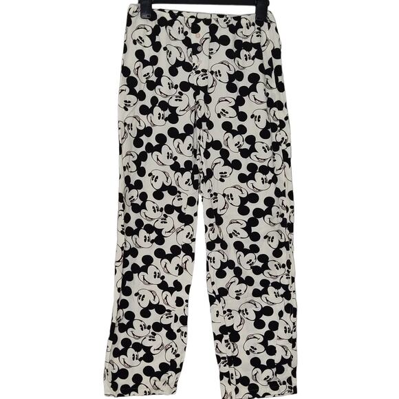 Disney Other - Wonderful World of Disney Mickey Pajama pants all over print micro corduroy VTG